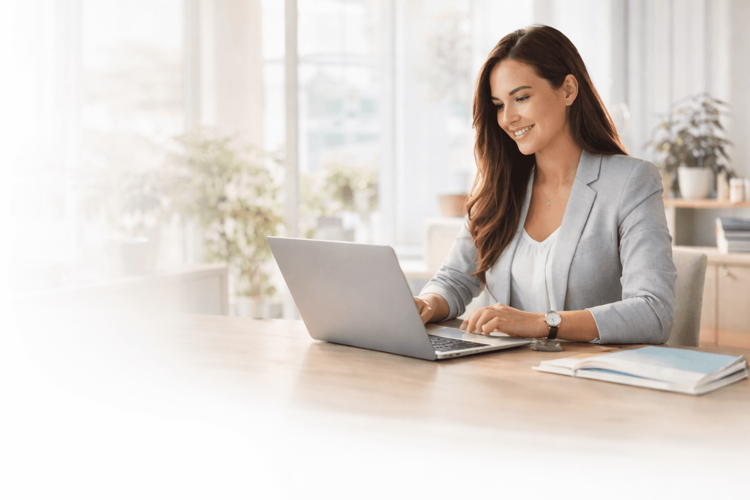 Mental health professional completing continuing education